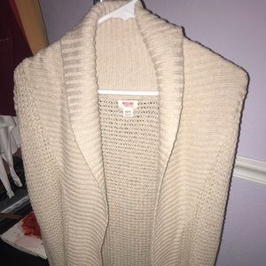 WARM Cream Knit Cardigan XS